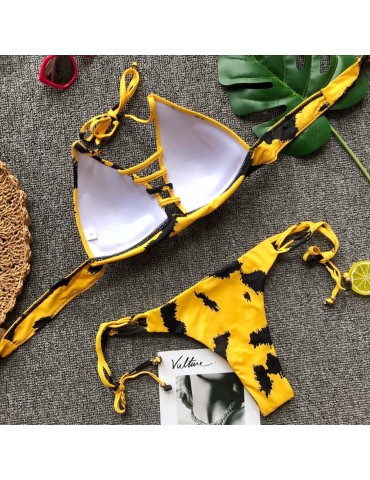 Leopard Print Bikini Set