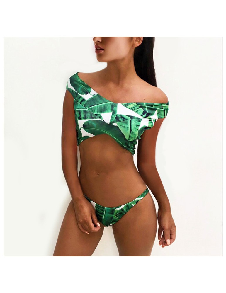 Exotic Off Shoulder Bandeau Bikini Set