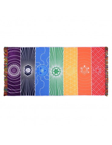 Multicolor Chakra Blanket