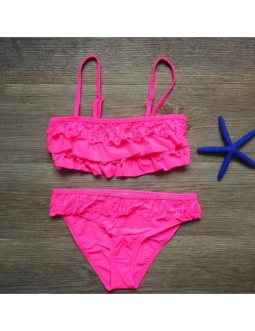 Pink Tube Top Bikini