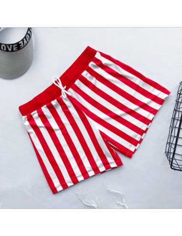 Striped Red Swimsuit